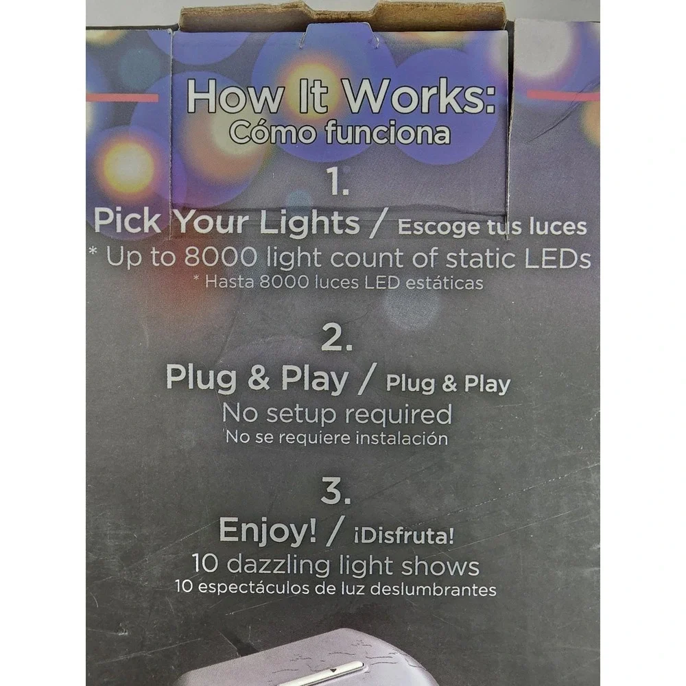 Lumations LED Light Wizard 4-Port Controller Plug Play 10 Motion Effects Remote